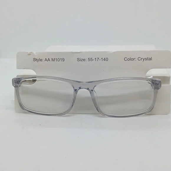 NWT RX-ABLE AAM1019 CRYSTAL CLEAR EYEGLASS FRAMES - Picture 1 of 3